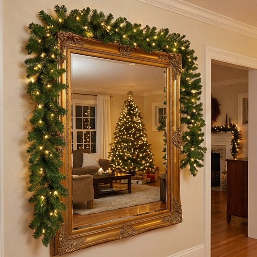 2.7M Artificial Green Christma - огляд і ціна Christmas Wreath Fake
