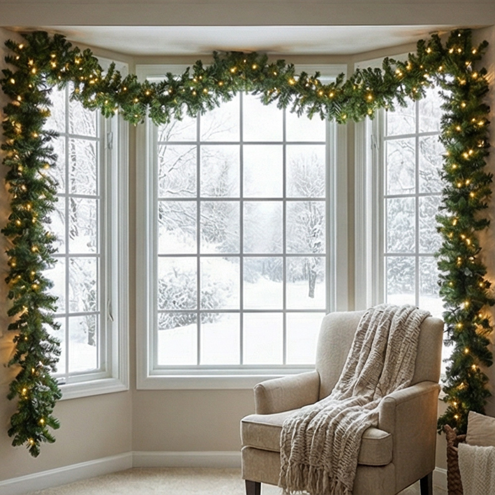 2.7M Artificial Green Christma - огляд і ціна Christmas Wreath Fake