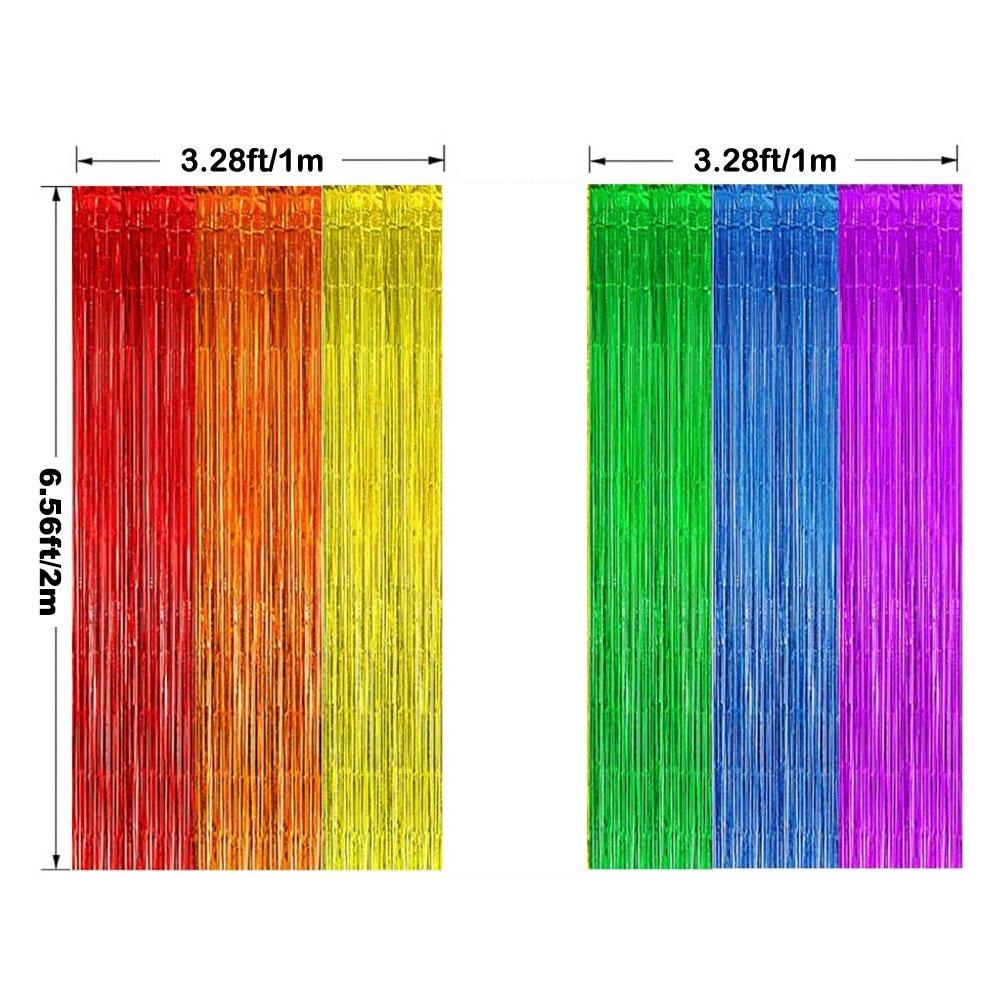 Party Backdrop Fringe Tinsel C - огляд і ціна Tinsel Garland Decoration