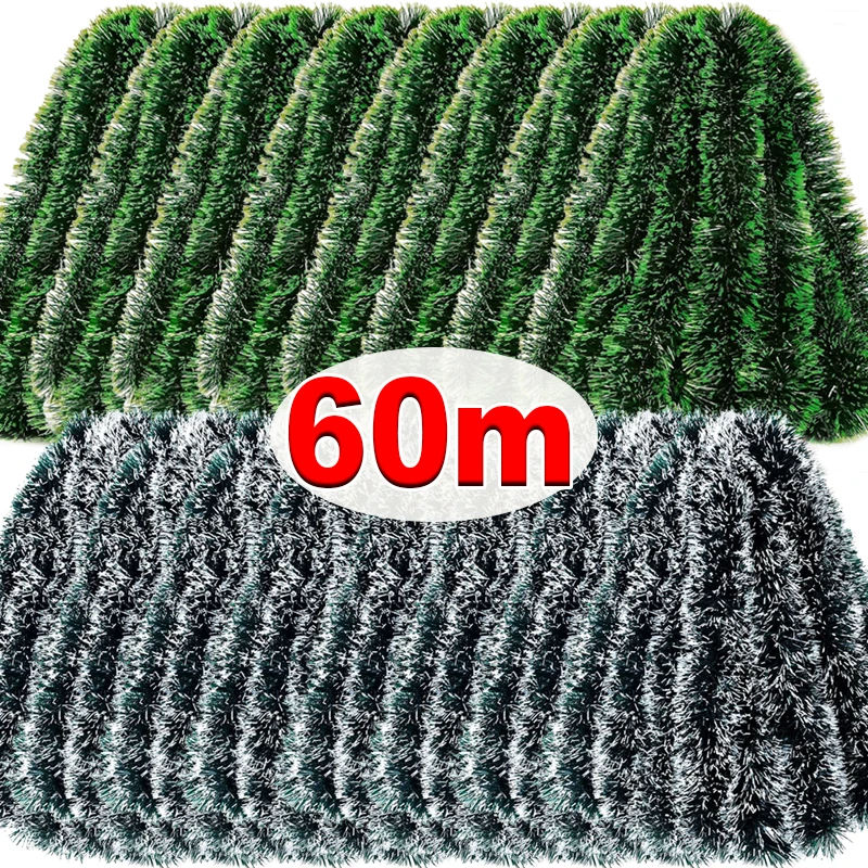 60/4m Christmas Tinsel Ribbons - огляд і ціна Tinsel Garland Decoration