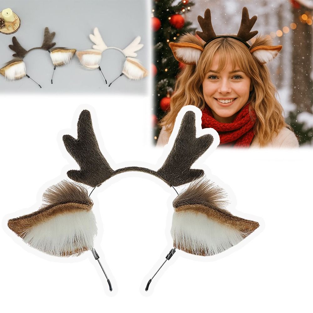 Unisex Deer Ears Reindeer Antl - огляд і ціна Reindeer Antlers Headband