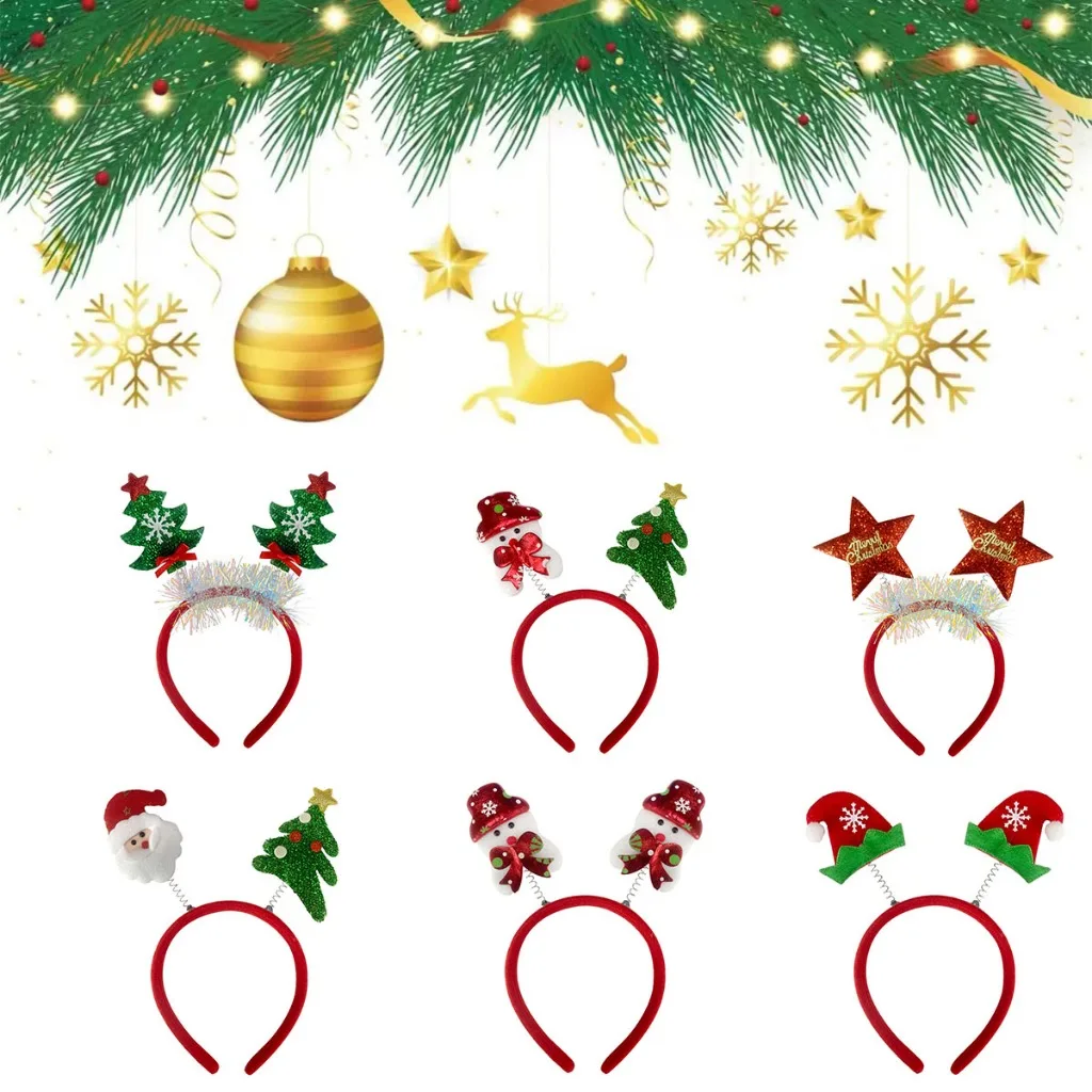 10pcs Christmas Hairband Xmas  - огляд і ціна Reindeer Antlers Headband