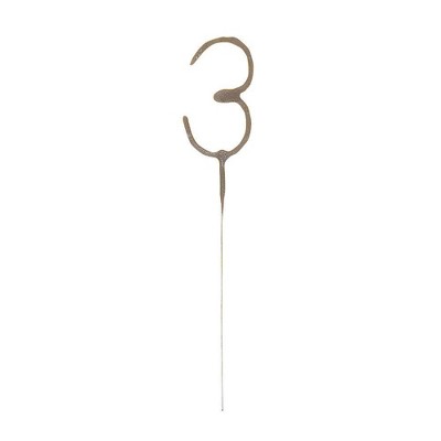 Number 3 Sparkler Flame Candle - огляд і ціна Holiday Candle Set