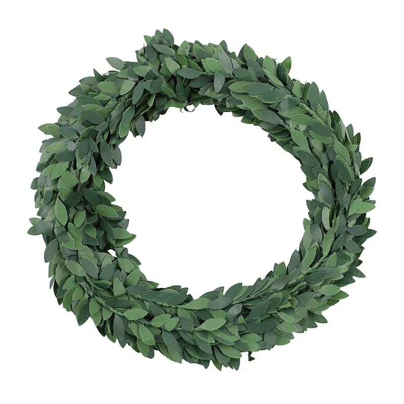 7 Meters Iron Wire Green Leaf  - огляд і ціна Christmas Wreath Fake