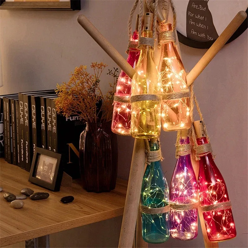 6pcs 20led Wine Bottle with Co - огляд і ціна Led Fairy String Lights