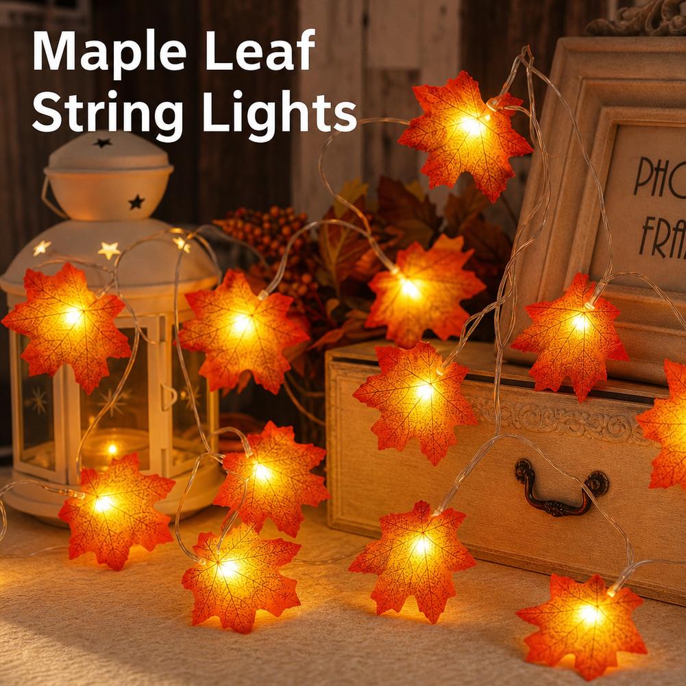 Maple Leaf Garland String Ligh - огляд і ціна Led Fairy String Lights
