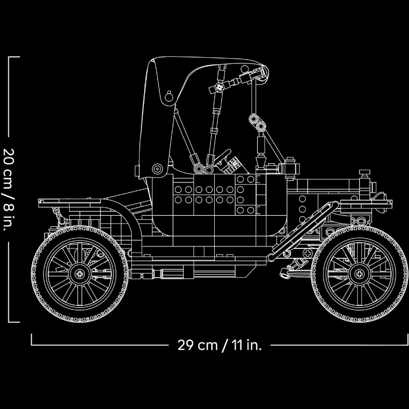 1060pcs Vintage Model T Car Bu - огляд і ціна Lego Set Technic