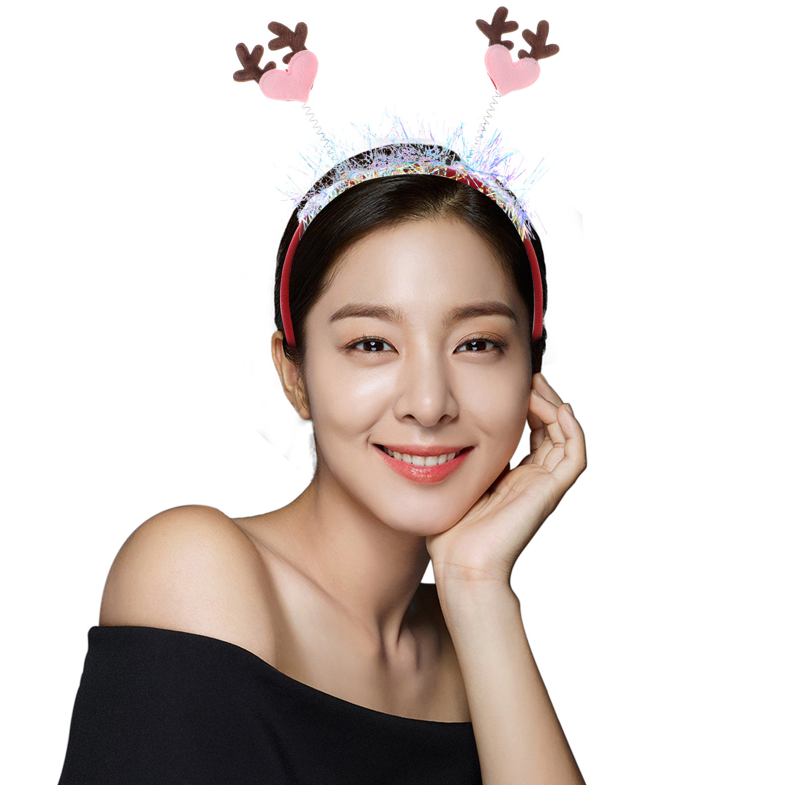 Glitter Heart Elk Antlers Head - огляд і ціна Reindeer Antlers Headband