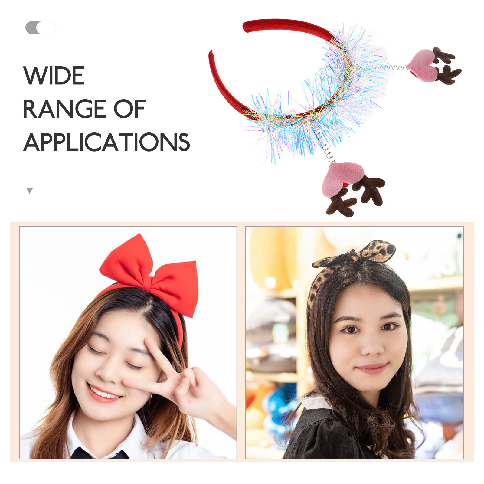 Glitter Heart Elk Antlers Head - огляд і ціна Reindeer Antlers Headband