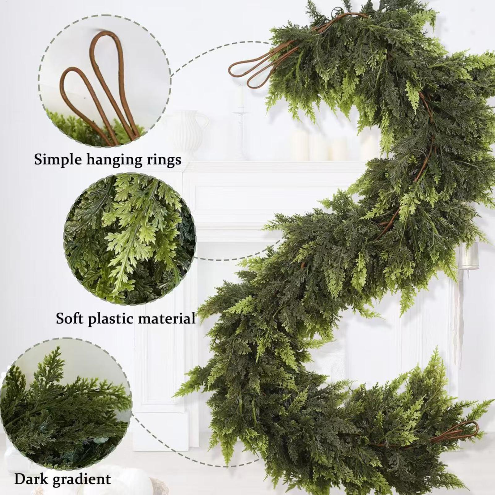 Christmas Garlands Artificial  - огляд і ціна Christmas Wreath Fake