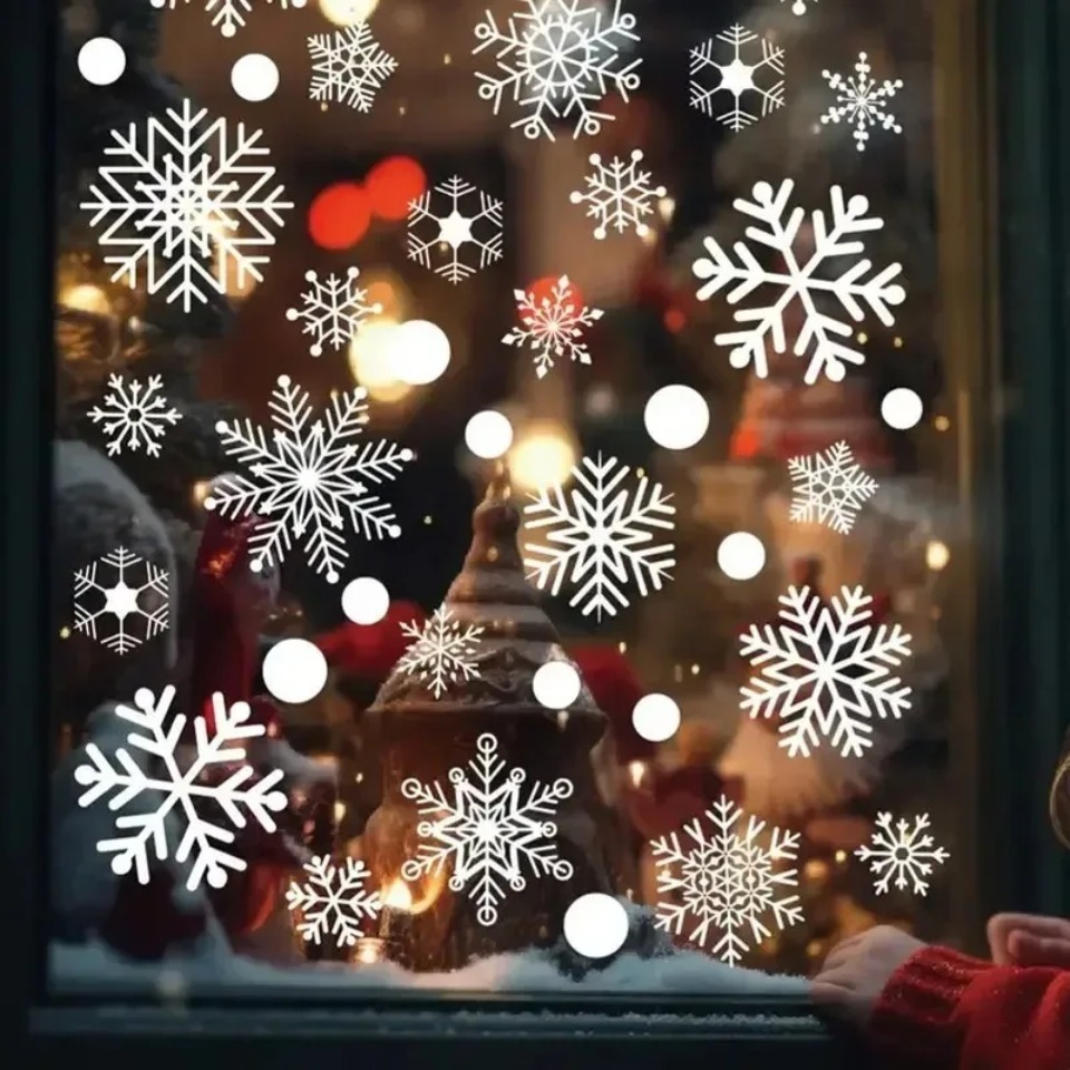 1Set Snowflake Window Stickers - огляд і ціна Snowflake Window Decal