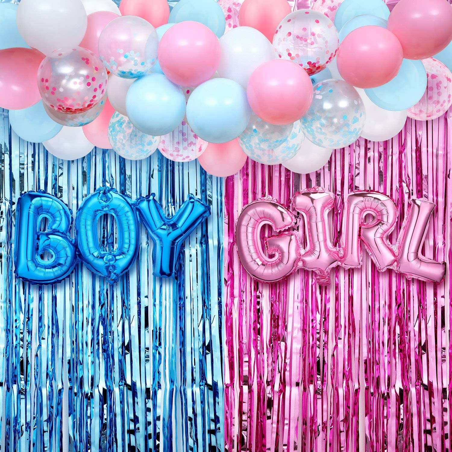 35PCS Gender Reveal Decoration - огляд і ціна Tinsel Garland Decoration
