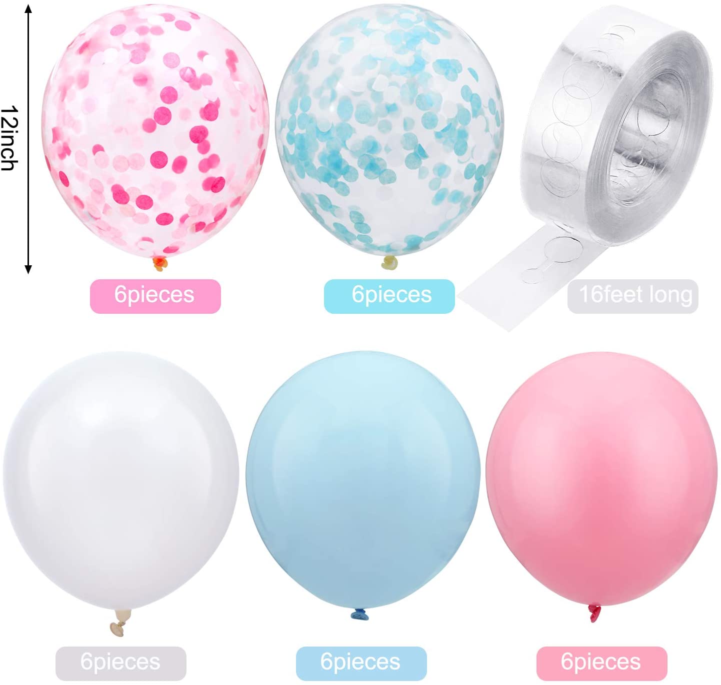 35PCS Gender Reveal Decoration - огляд і ціна Tinsel Garland Decoration