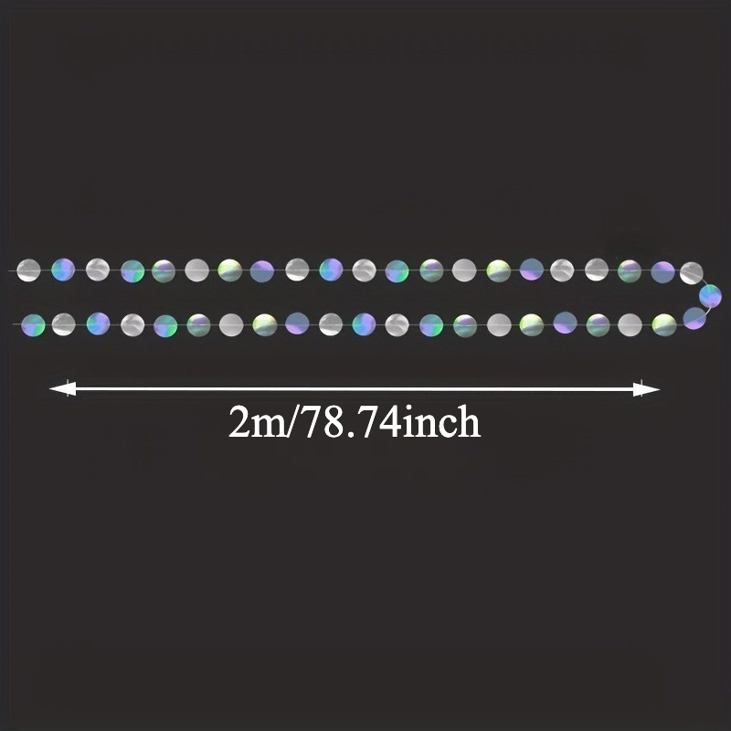 1pc Shimmering Iridescent Circ - огляд і ціна Tinsel Garland Decoration