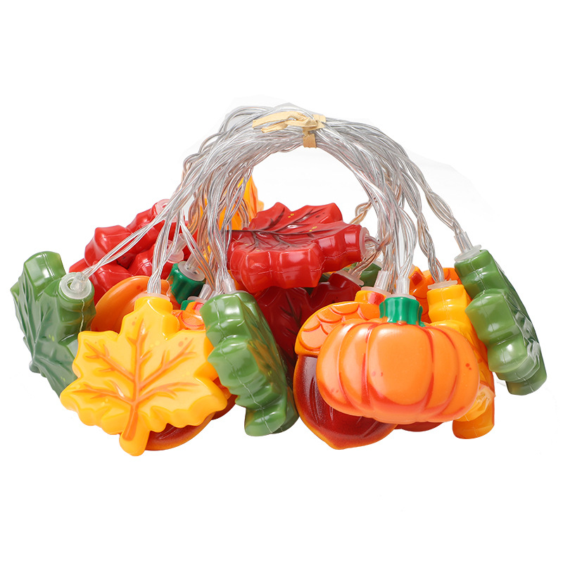 Fall Maple Leaf Pumpkin Acorn  - огляд і ціна Led Fairy String Lights