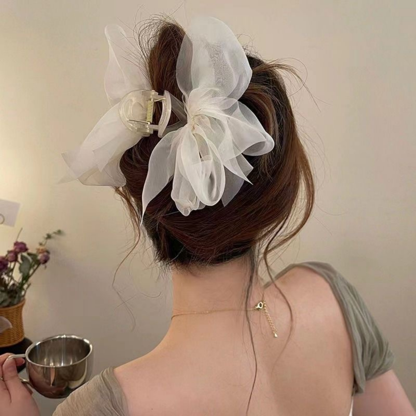 1PCFashion Mesh Tulle Large Bo - огляд і ціна Ribbon Bow Gift