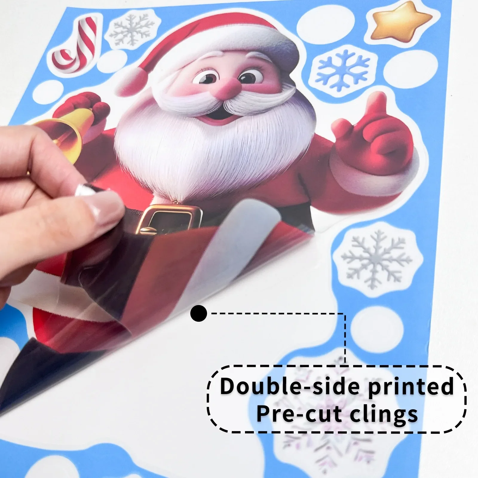 Christmas Window Stickers Ging - огляд і ціна Snowflake Window Decal