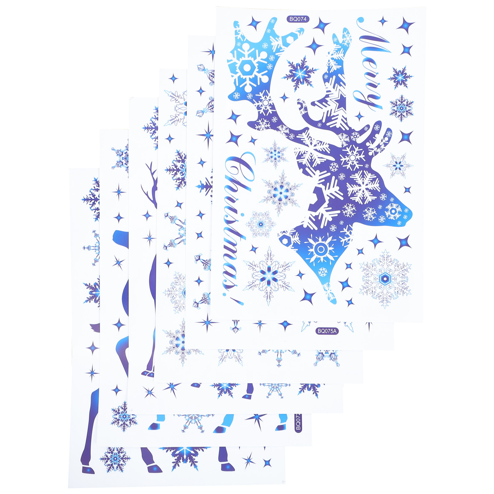 6 Sheets Snow Flake Window Dec - огляд і ціна Snowflake Window Decal