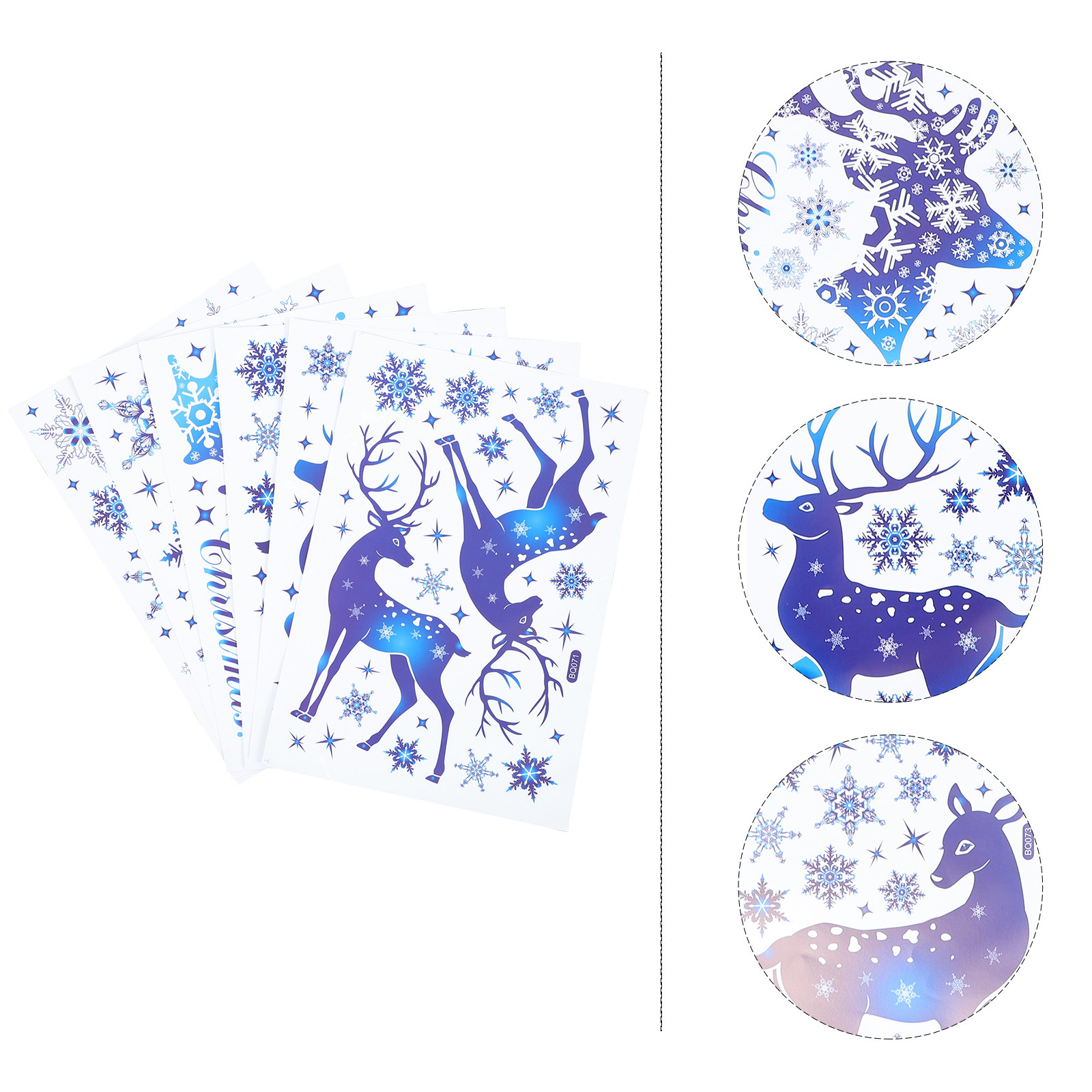 6 Sheets Snow Flake Window Dec - огляд і ціна Snowflake Window Decal
