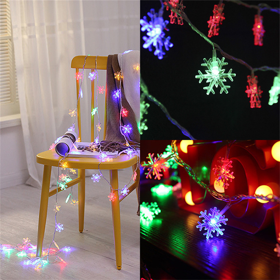 10/20/40 LED Snowflake String  - огляд і ціна Led Fairy String Lights