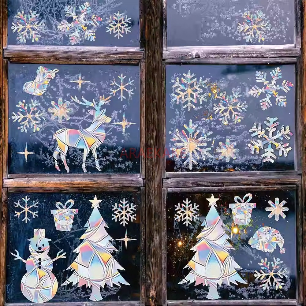 2set Christmas Electrostatic W - огляд і ціна Snowflake Window Decal