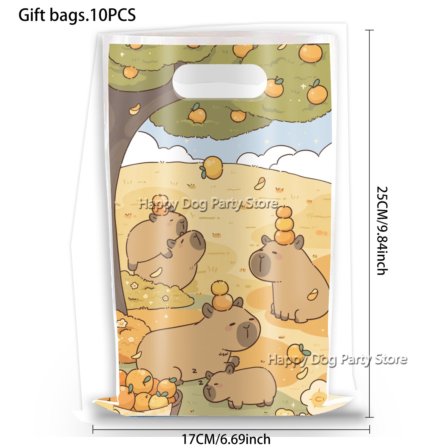 Cartoon Capybara Party Supplie - огляд і ціна Gift Box Wrap Set