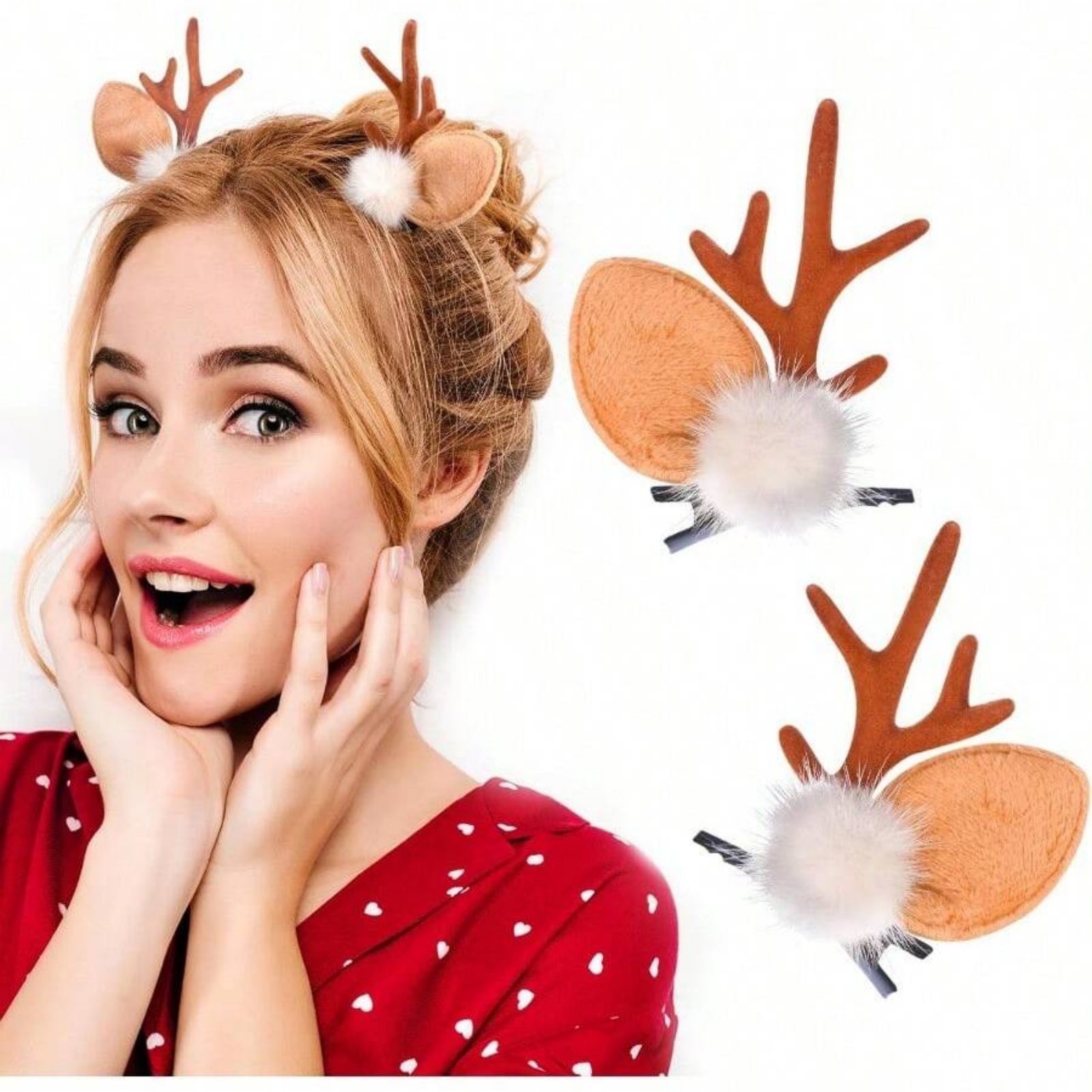 2pcs Christmas Reindeer Antler - огляд і ціна Reindeer Antlers Headband