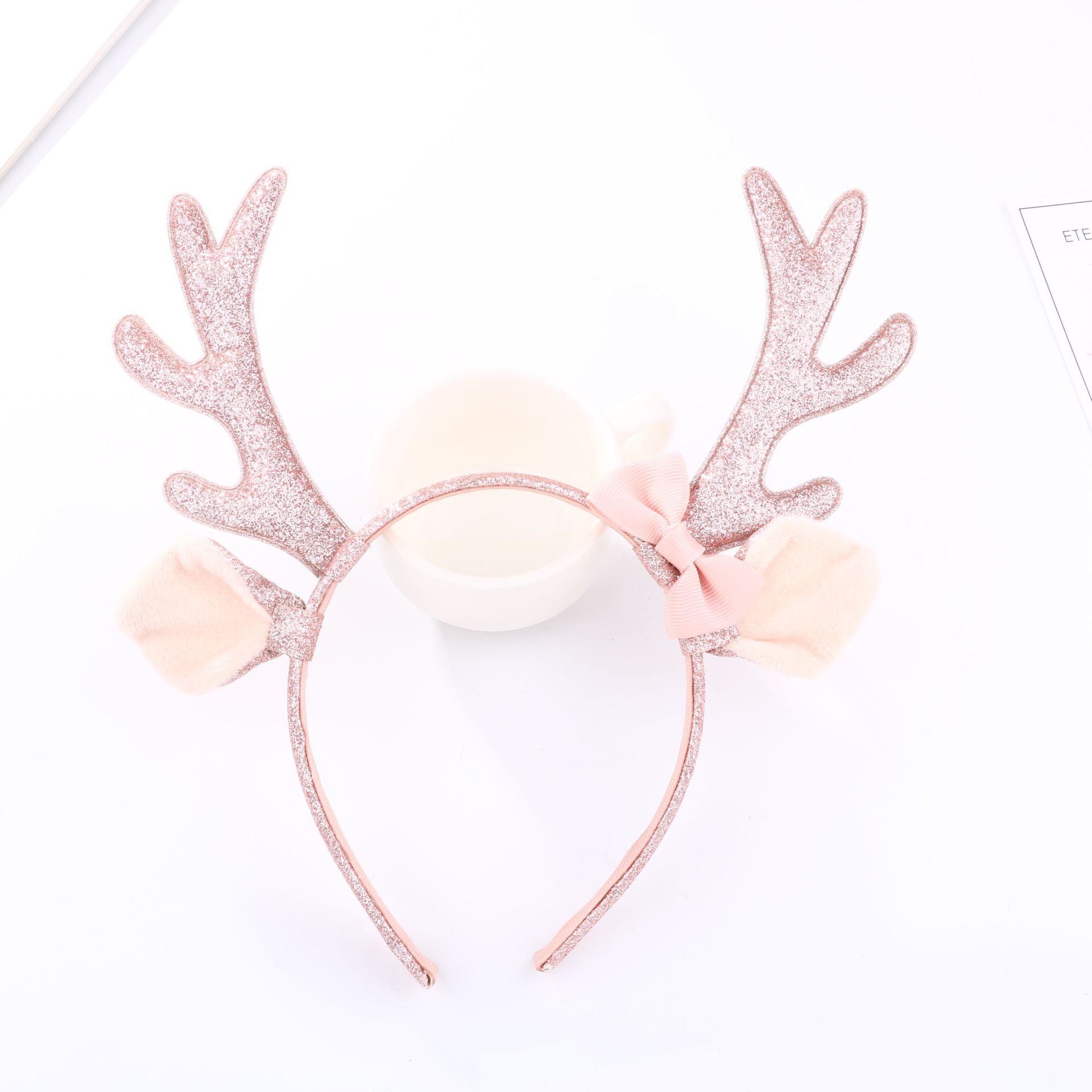 Cute Pink Glitter Reindeer Ant - огляд і ціна Reindeer Antlers Headband