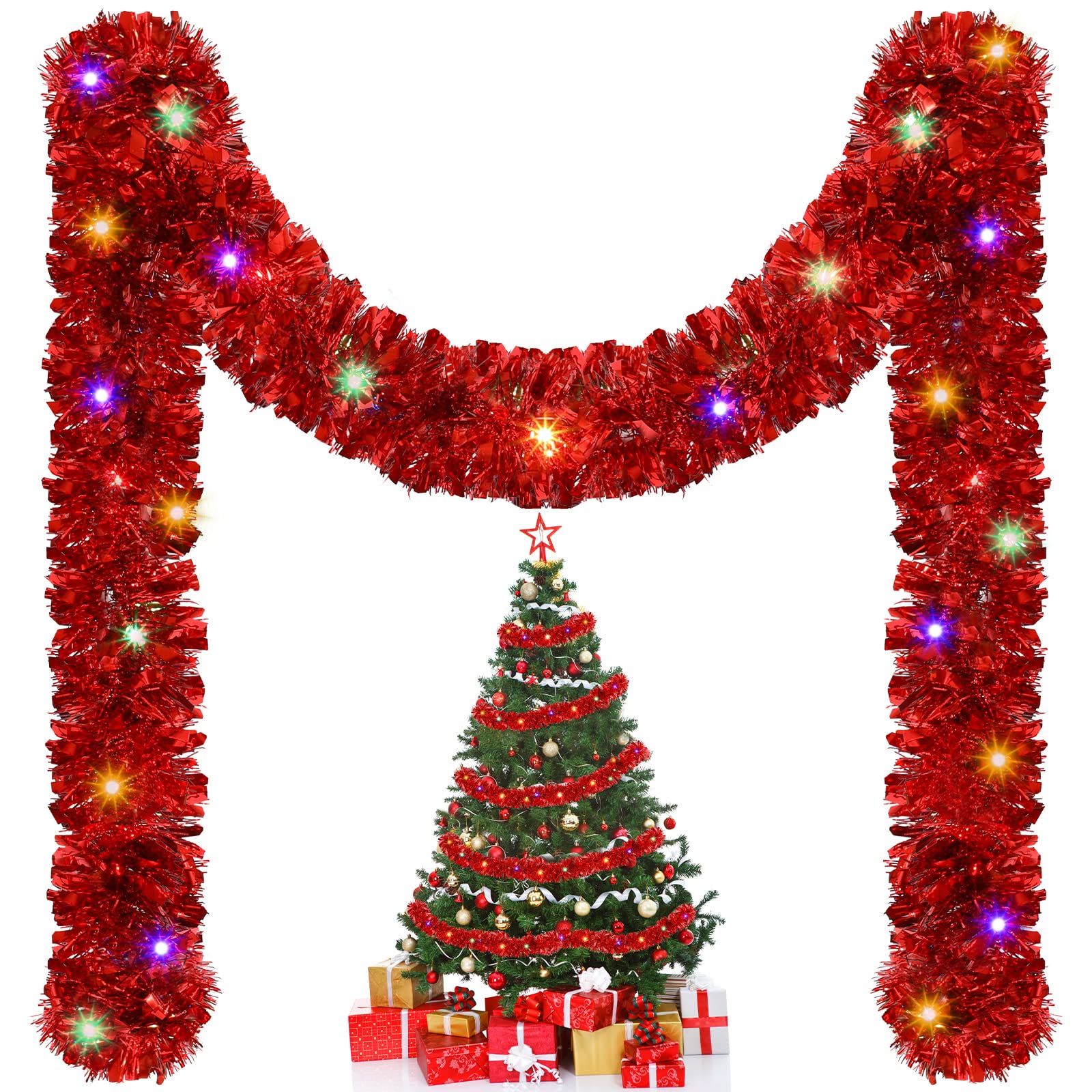 1/3pcs 5M Christmas Tinsel Gar - огляд і ціна Tinsel Garland Decoration