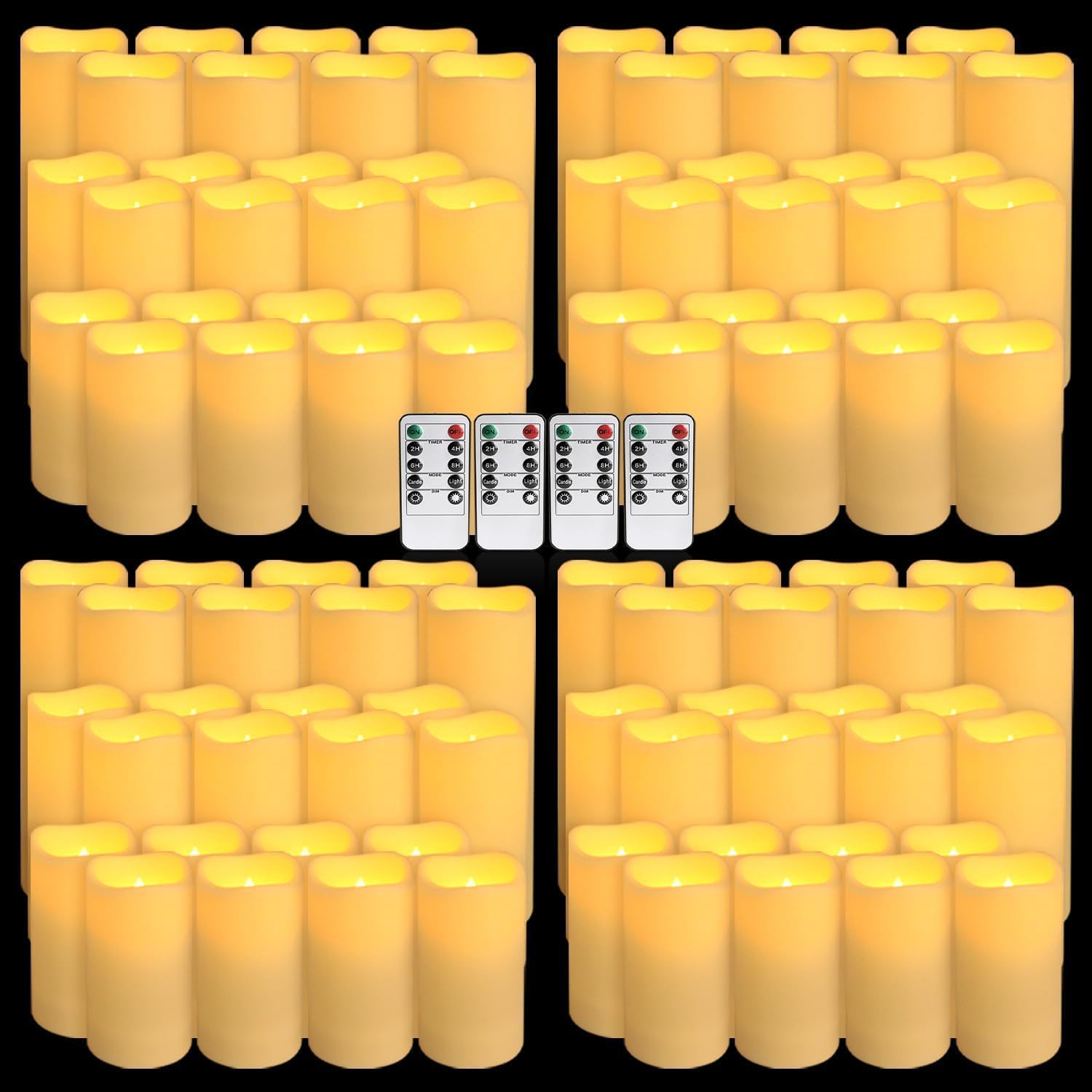 Set of 96 Waterproof Outdoor F - огляд і ціна Holiday Candle Set