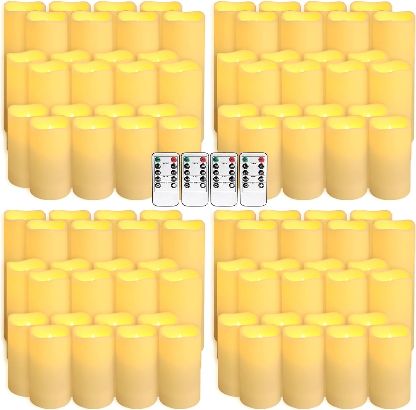 Set of 96 Waterproof Outdoor F - огляд і ціна Holiday Candle Set