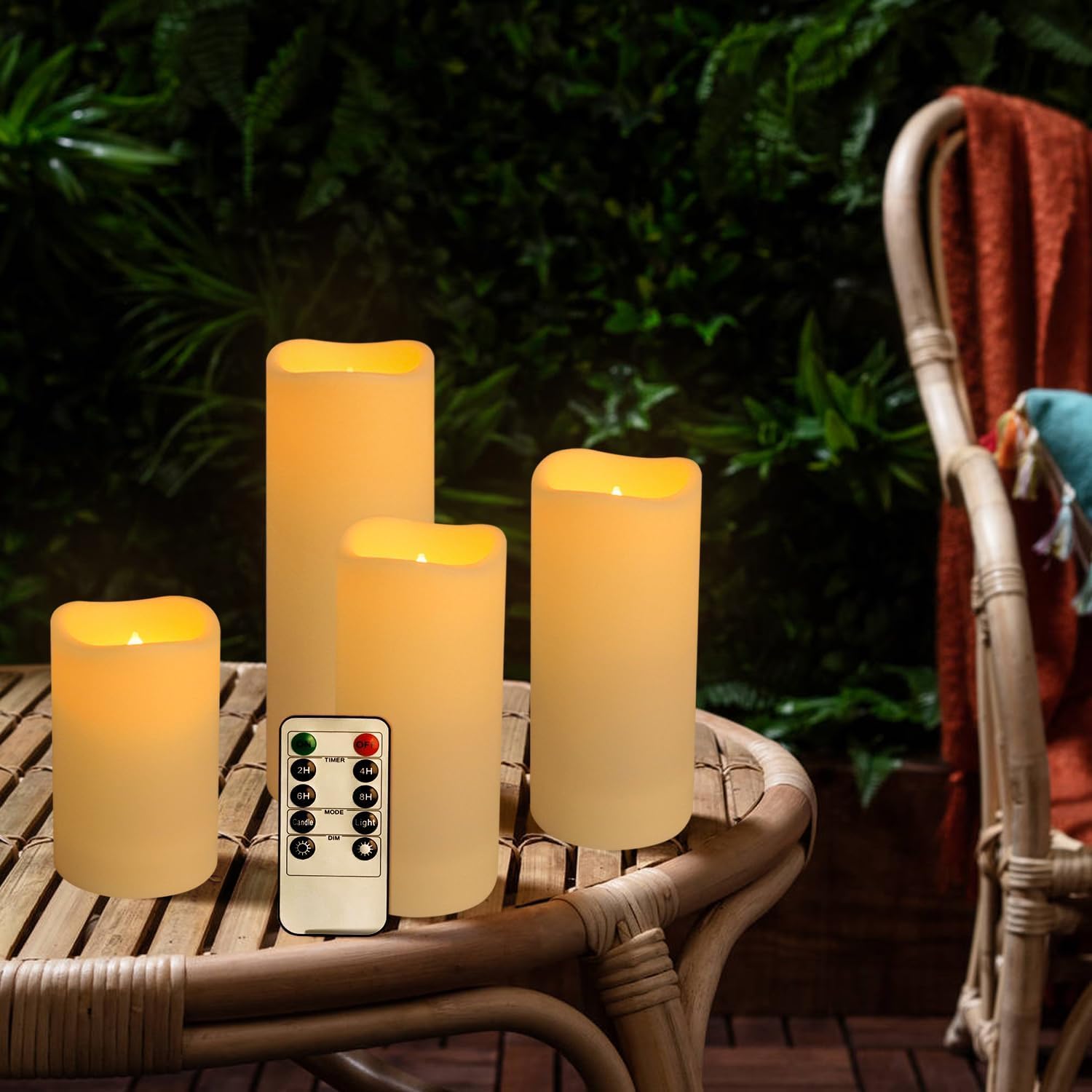 Set of 96 Waterproof Outdoor F - огляд і ціна Holiday Candle Set