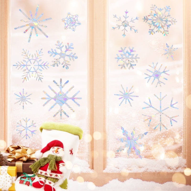 Xmas Snowflake Pattern Rainbow - огляд і ціна Snowflake Window Decal
