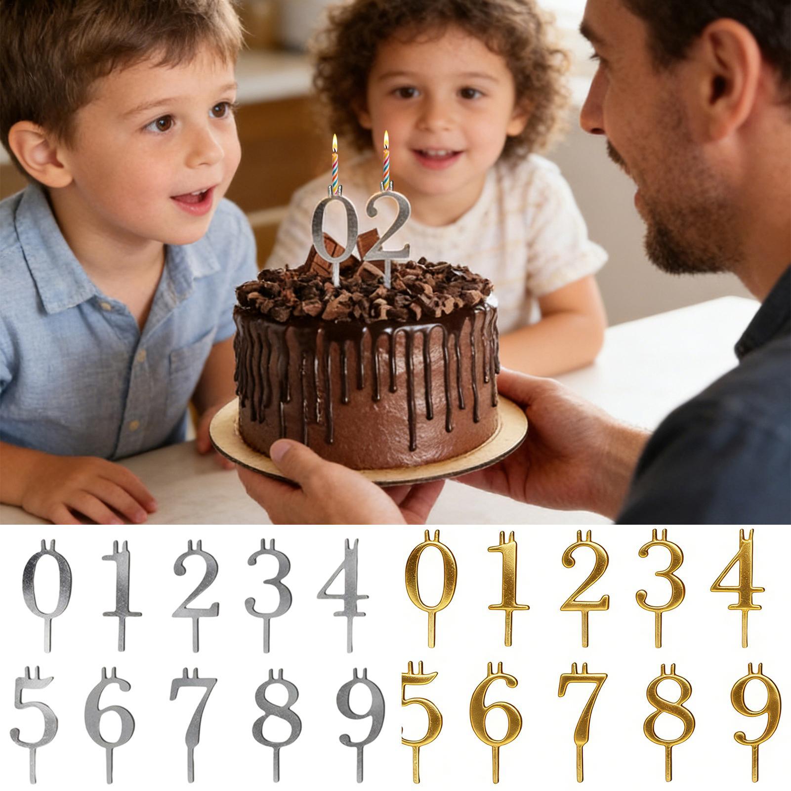 10pcs 0-9 Number Cake Toppers  - огляд і ціна Holiday Candle Set