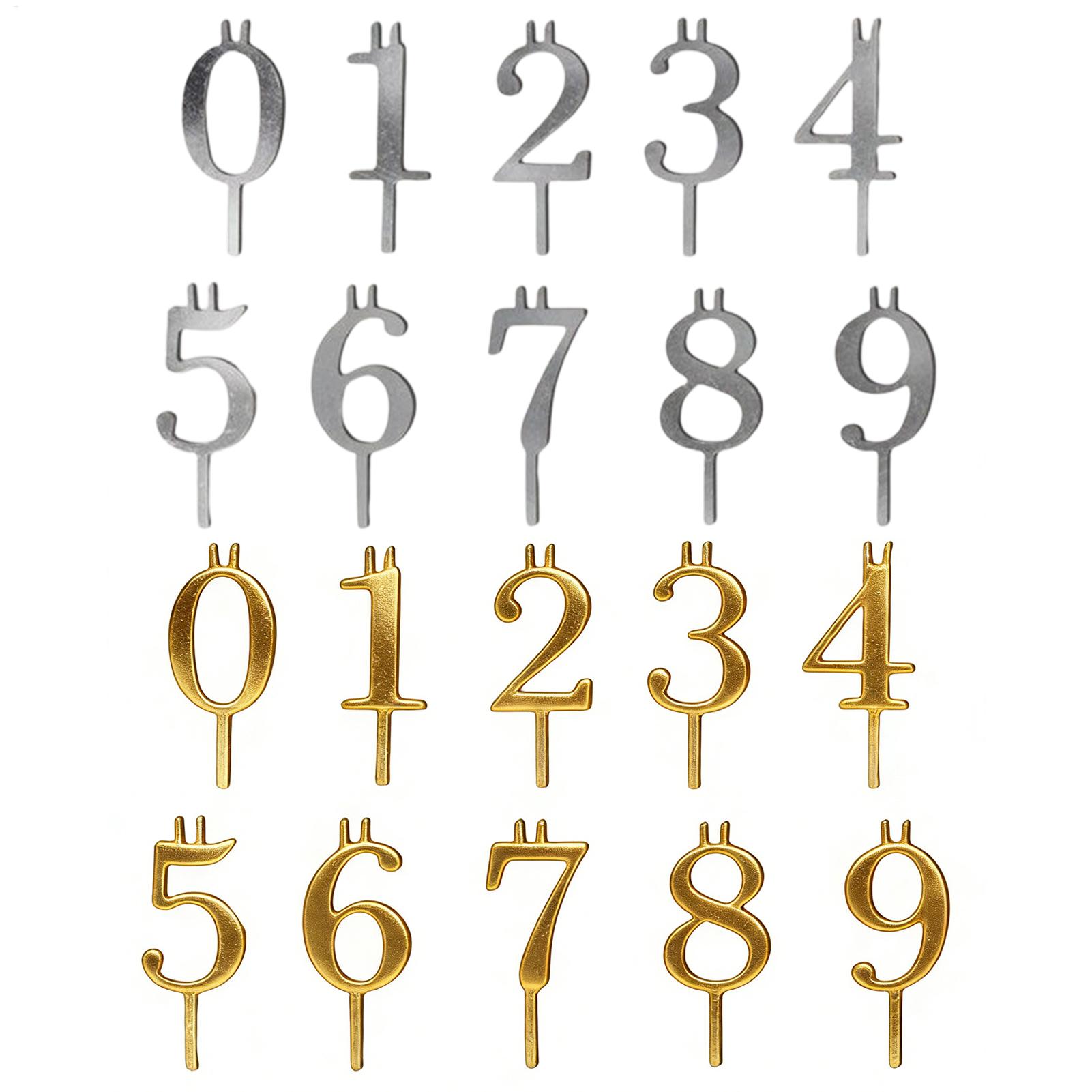 10pcs 0-9 Number Cake Toppers  - огляд і ціна Holiday Candle Set