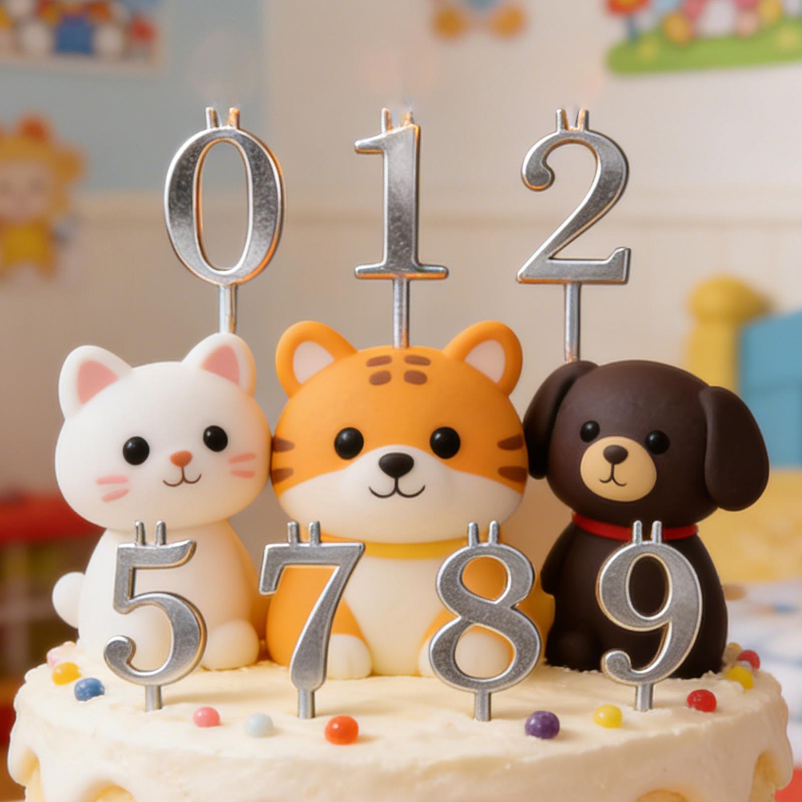 10pcs 0-9 Number Cake Toppers  - огляд і ціна Holiday Candle Set
